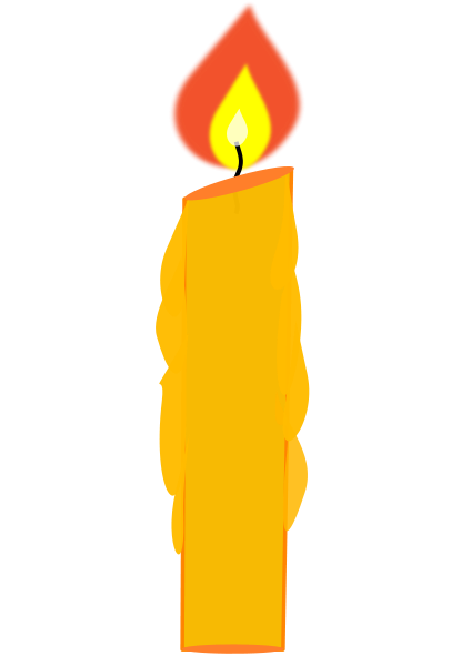 Memorial candle clipart.