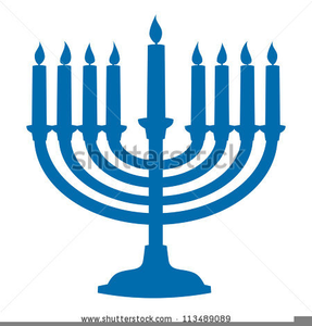 Menorah Candles Clipart.