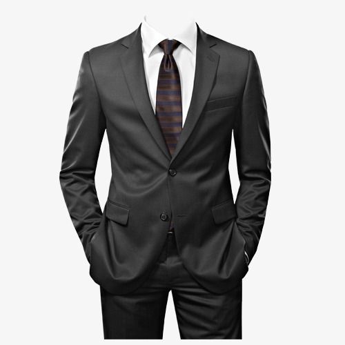 Mens Suits, Suit, Men, Black PNG Transparent Clipart Image.