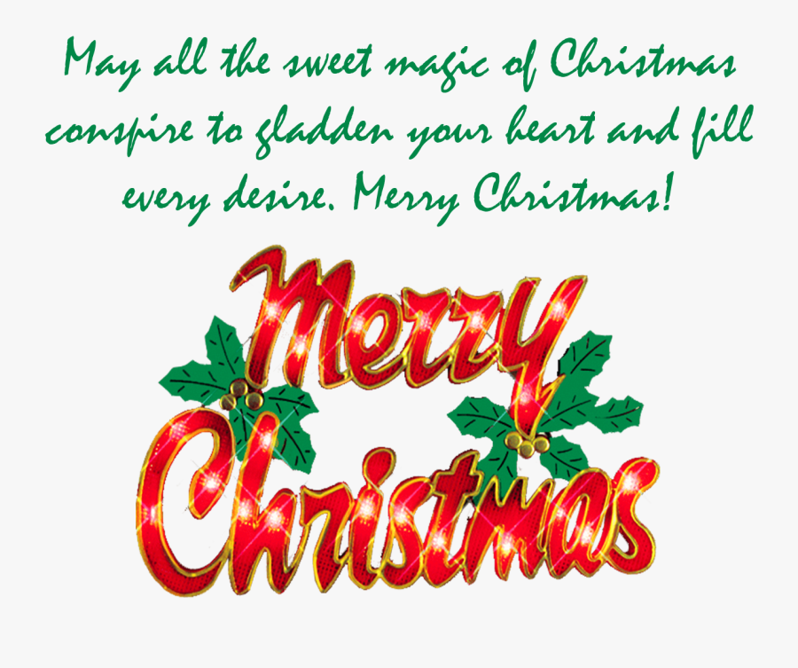 Merry Christmas Wishes Png Clipart.