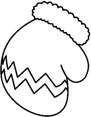 Mitten clipart black and white search results calendar 5.