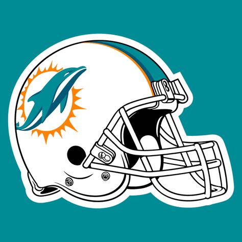 MIAMI DOLPHINS FOOTBALL HELMET.