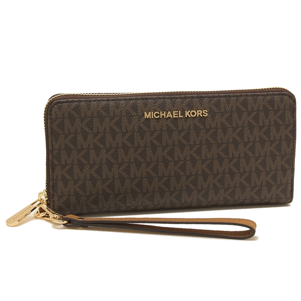 Michael Kors long wallet outlet Lady\'s MICHAEL KORS 35F8GTVT3B BRN/ACORN  brown.