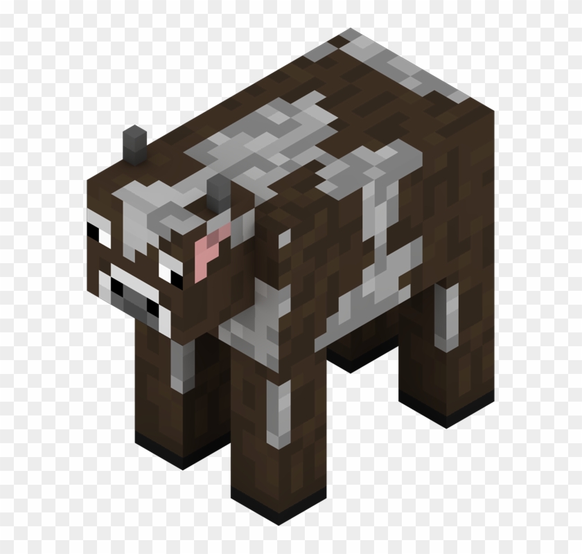 Minecraft Cow Png, Transparent Png.