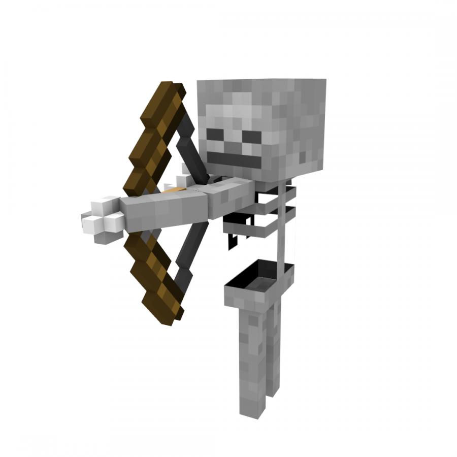 Minecraft Magic: The Gathering Skeleton Mob Clip art.