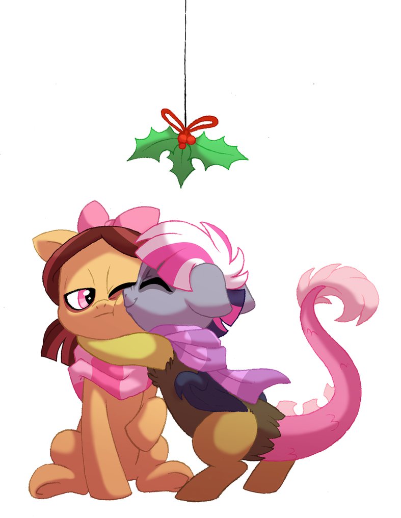 Mistletoe Kisses by Lopoddity on DeviantArt.