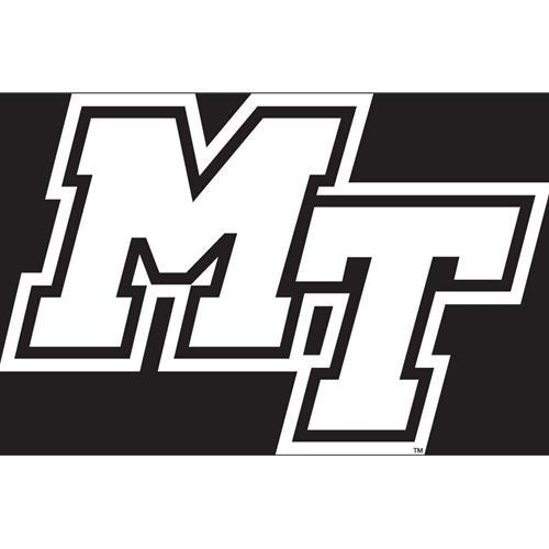 MTSU Decal White MT Logo 6.