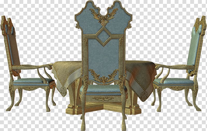 Table Chair Furniture, muebles transparent background PNG.