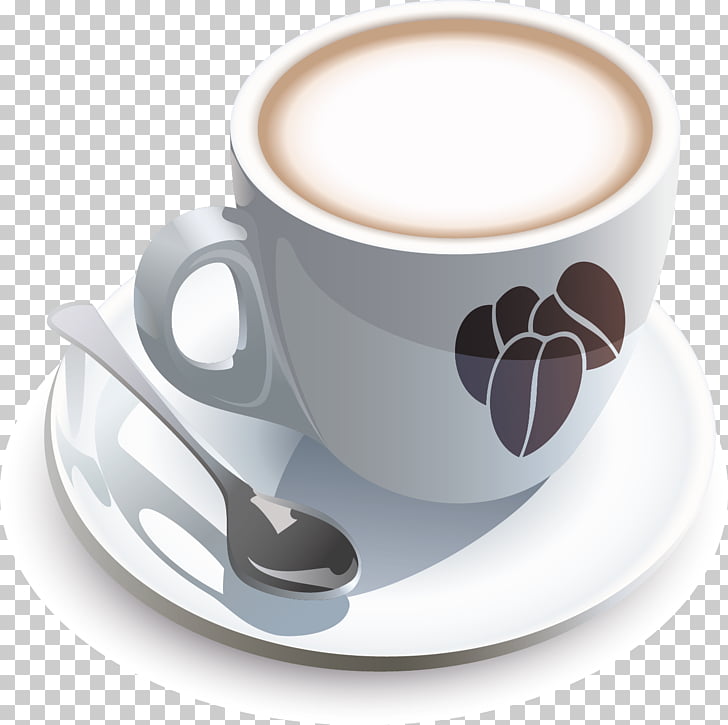 Coffee cup Breakfast Cafe, Mug template PNG clipart.