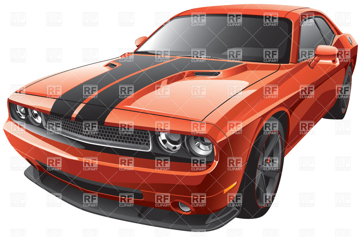 Modern muscle car Stock Vector Image.