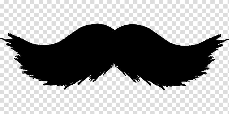 Silhouette wings , Handlebar moustache Beard Goatee.