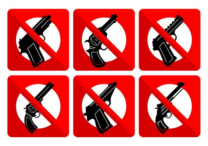 No Weapons Signs.