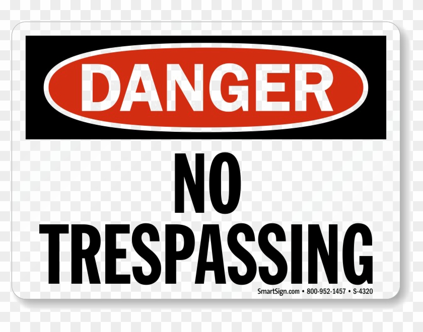 No Trespassing Sign Png Photo.