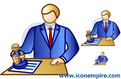 Notary public clipart.