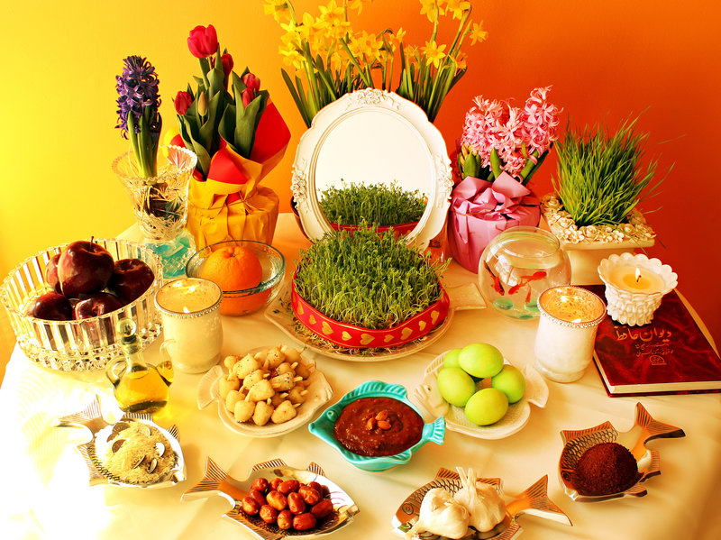 Nowruz: Persian New Year\'s Table Celebrates Spring.