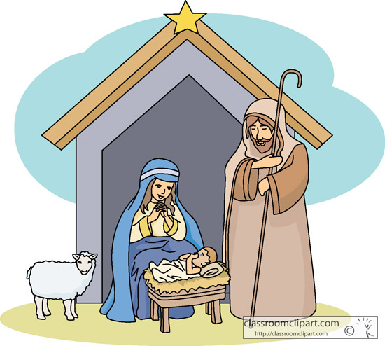 Christmas Nativity Scene Clipart.