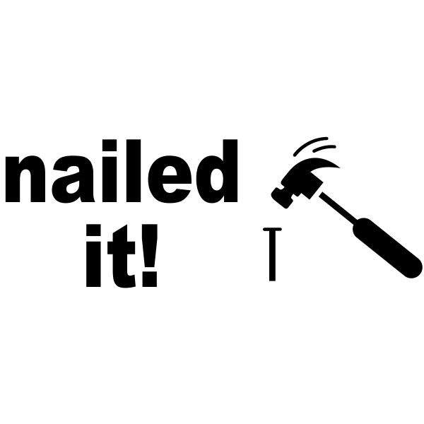 Nailed It! Rubber Stamp.