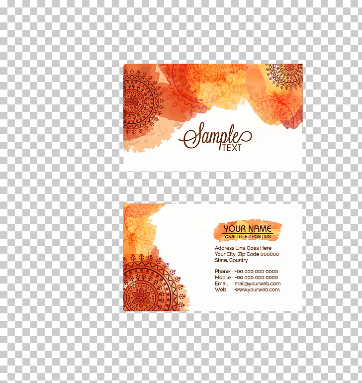 Business card Visiting card, business card, Sample Text card.