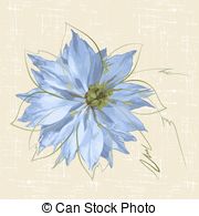 Nigella Vector Clipart Royalty Free. 10 Nigella clip art vector.