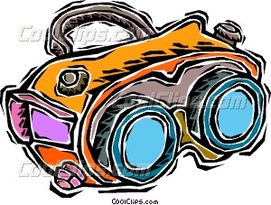 night vision goggles Vector Clip art.