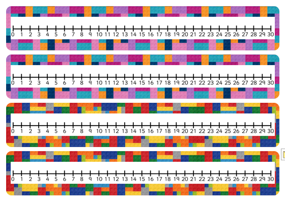 0 Number Line Clipart.