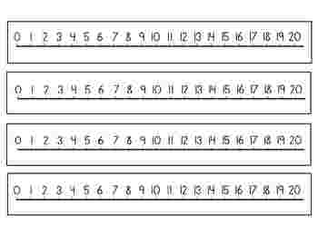 Best Cliparts: Large Printable Number Line To 20 Clipart.