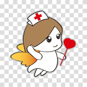 Cartoon Nurse transparent background PNG cliparts free.