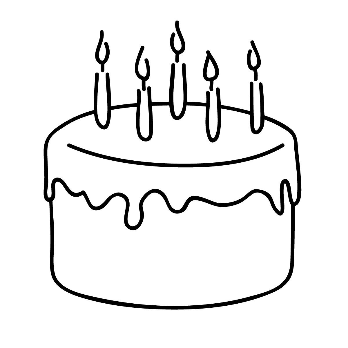 Birthday Cake Clipart Easy.