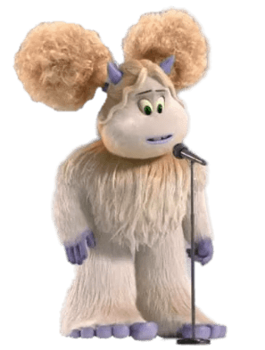 Smallfoot Girl Yeti Singing transparent PNG.