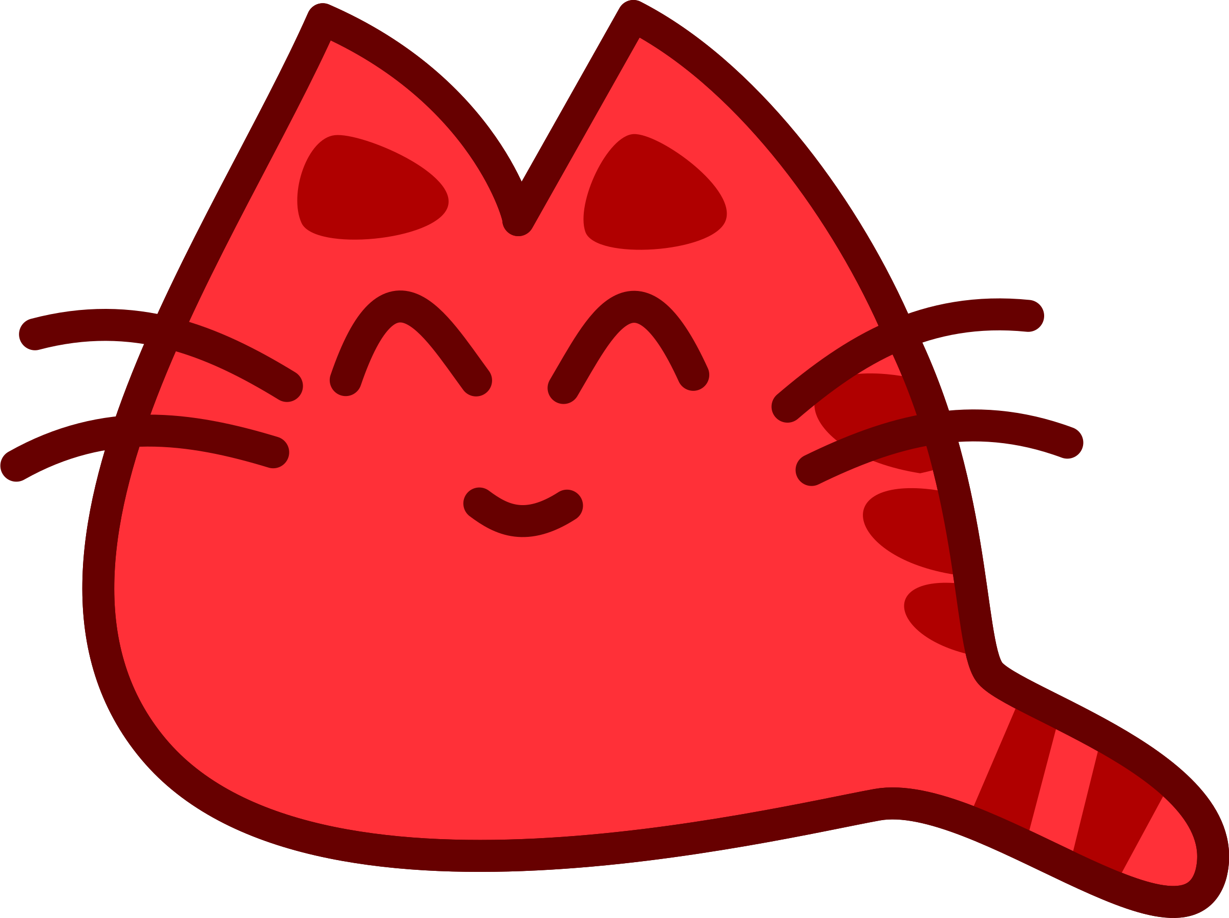 Smiling Cat Clipart.