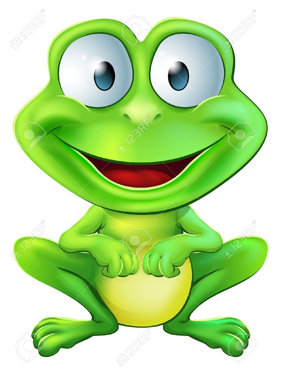 Cartoon Frog Stock Photos. Royalty Free Ca #55403.