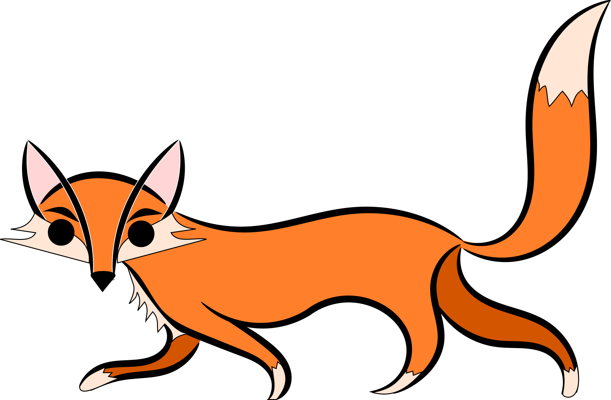 Sneaky Fox Clipart.