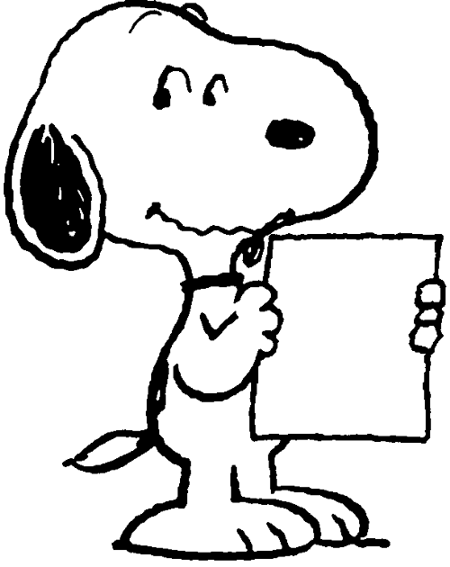 Snoopy Letter Clipart.