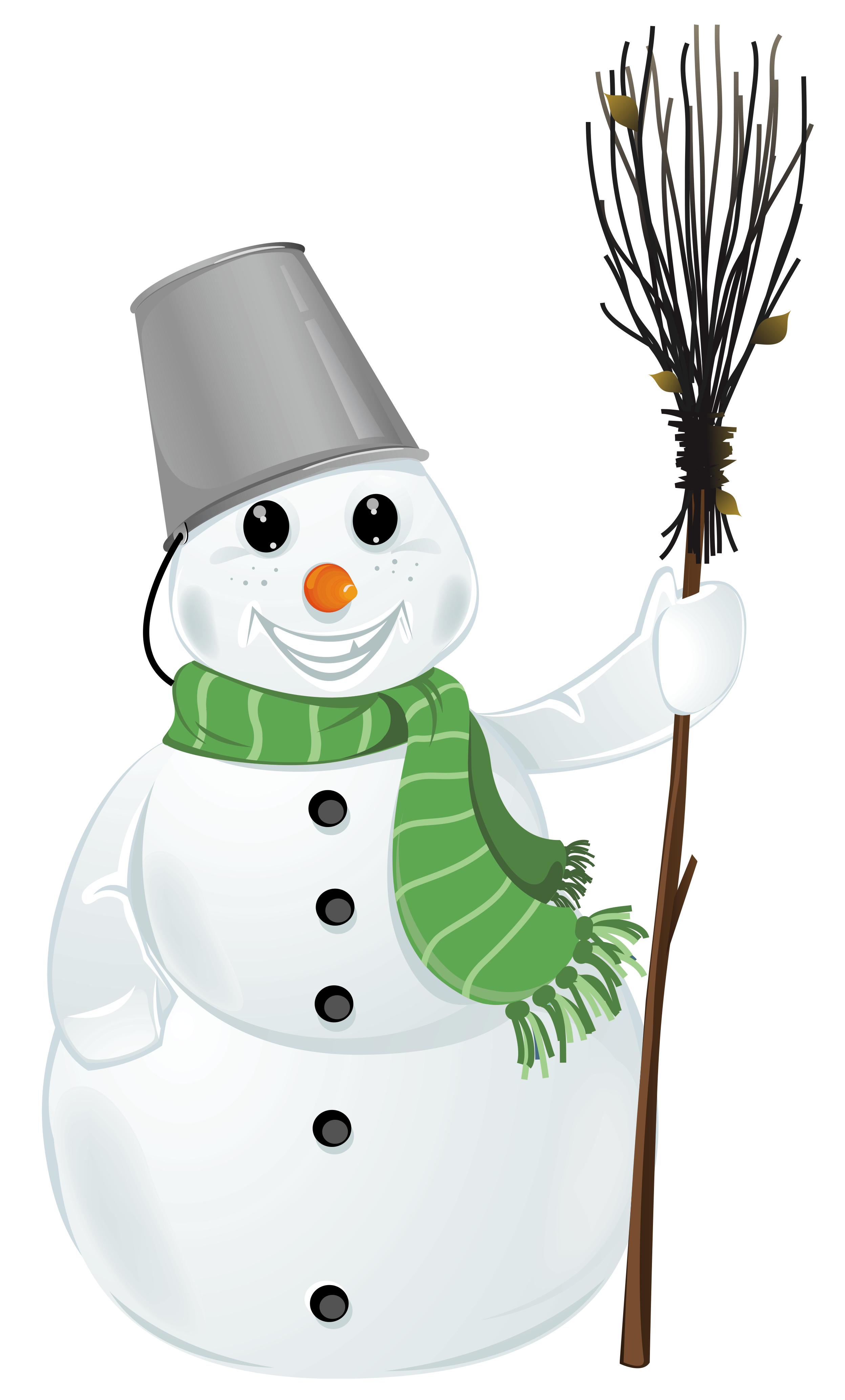 Transparent Snowman Clipart.