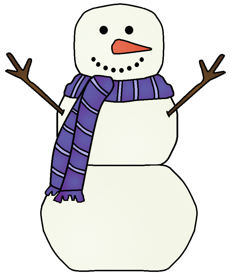 Snowman clipart 7.