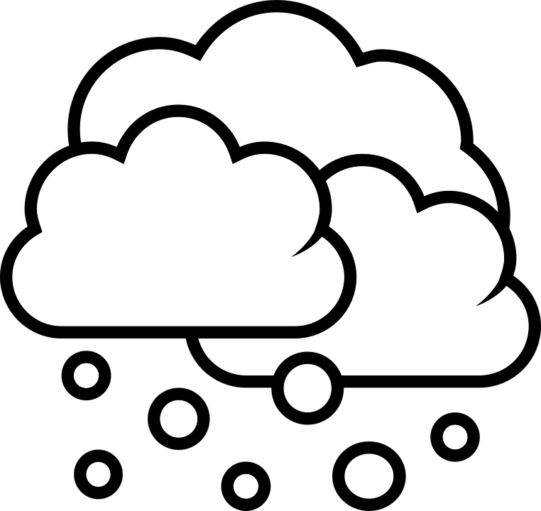 Snow Cloud PNG Black And White Transparent Snow Cloud Black.