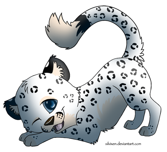 Snow Leopard Clipart.