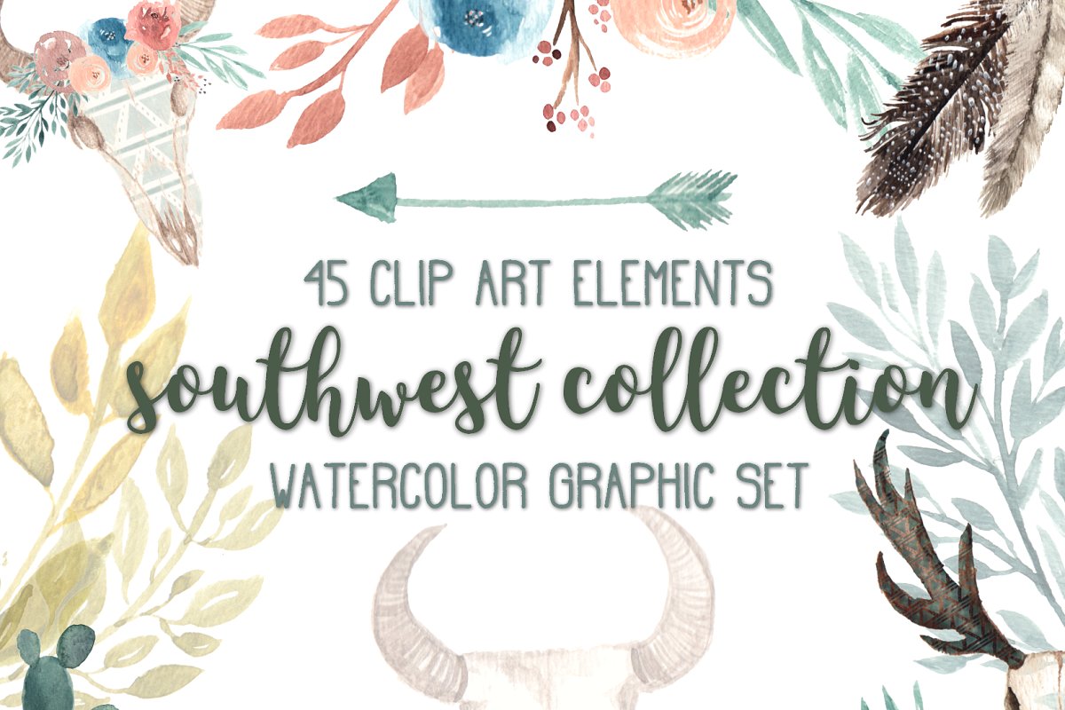 SOUTHWEST FLORAL CLIPART.