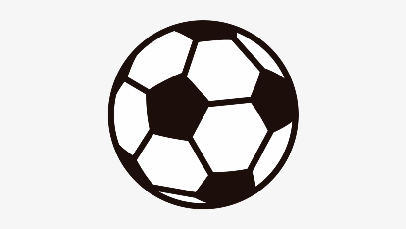 Soccer Ball Vector Png Clip Art Black And White Download.