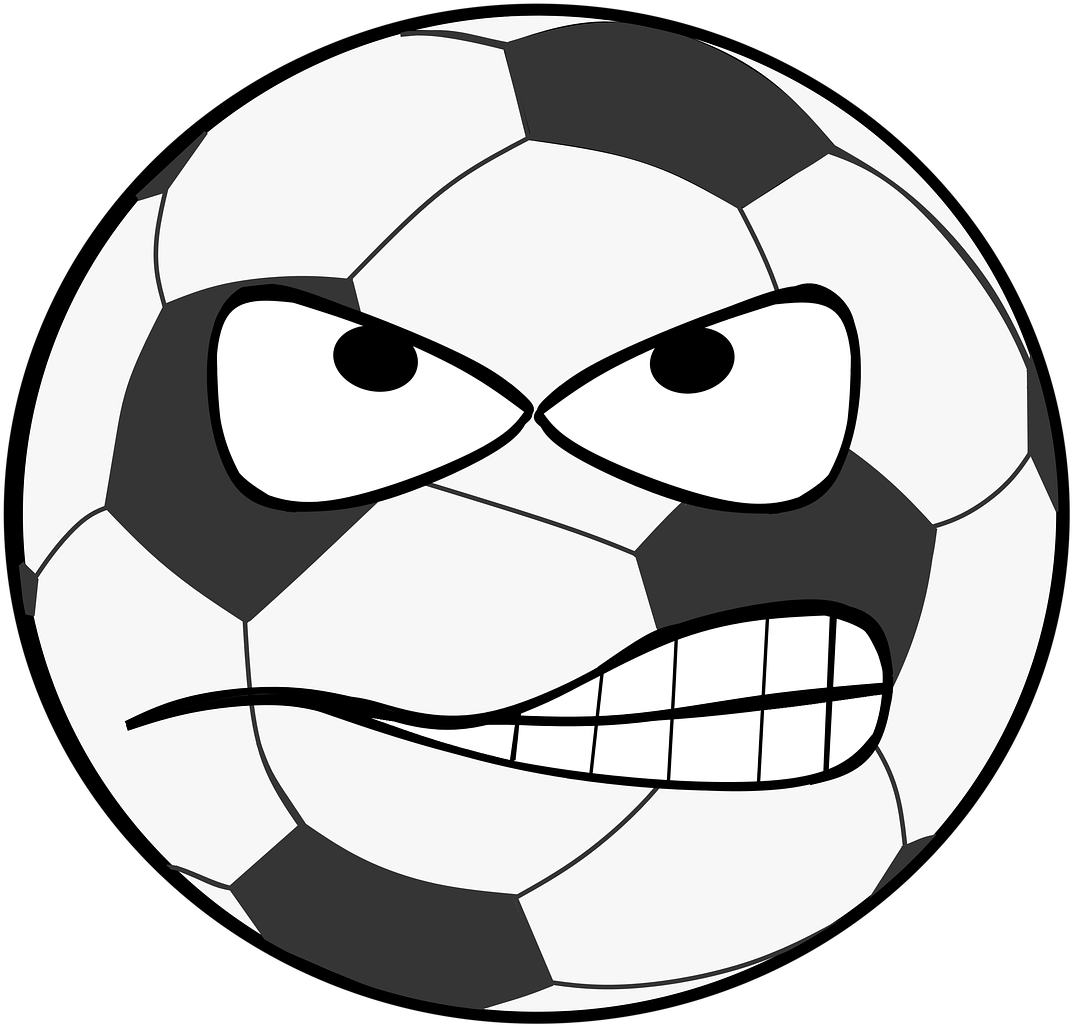 Football, Clip Art, Smiley, Evil, Flank, Shot, Goal.