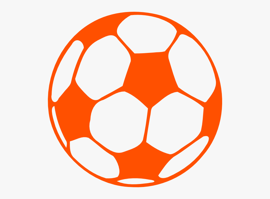 Soccer Ball Clip Art Orange.