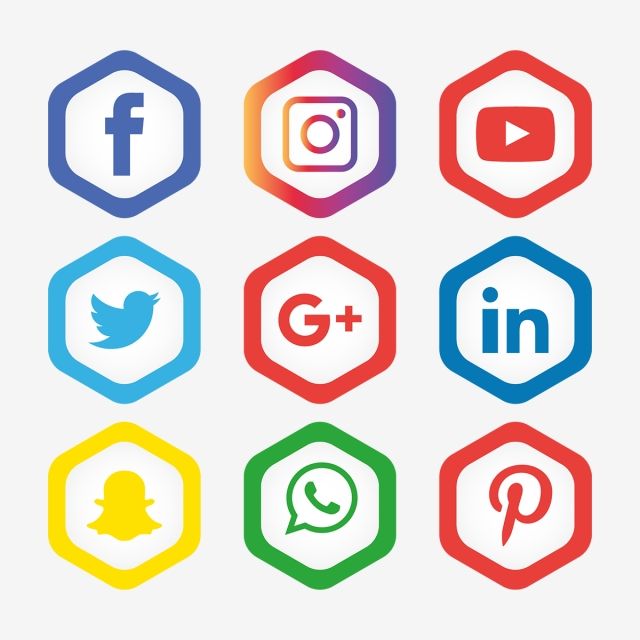 Social Media Icons Set Logo Vector Illustrator, Social.