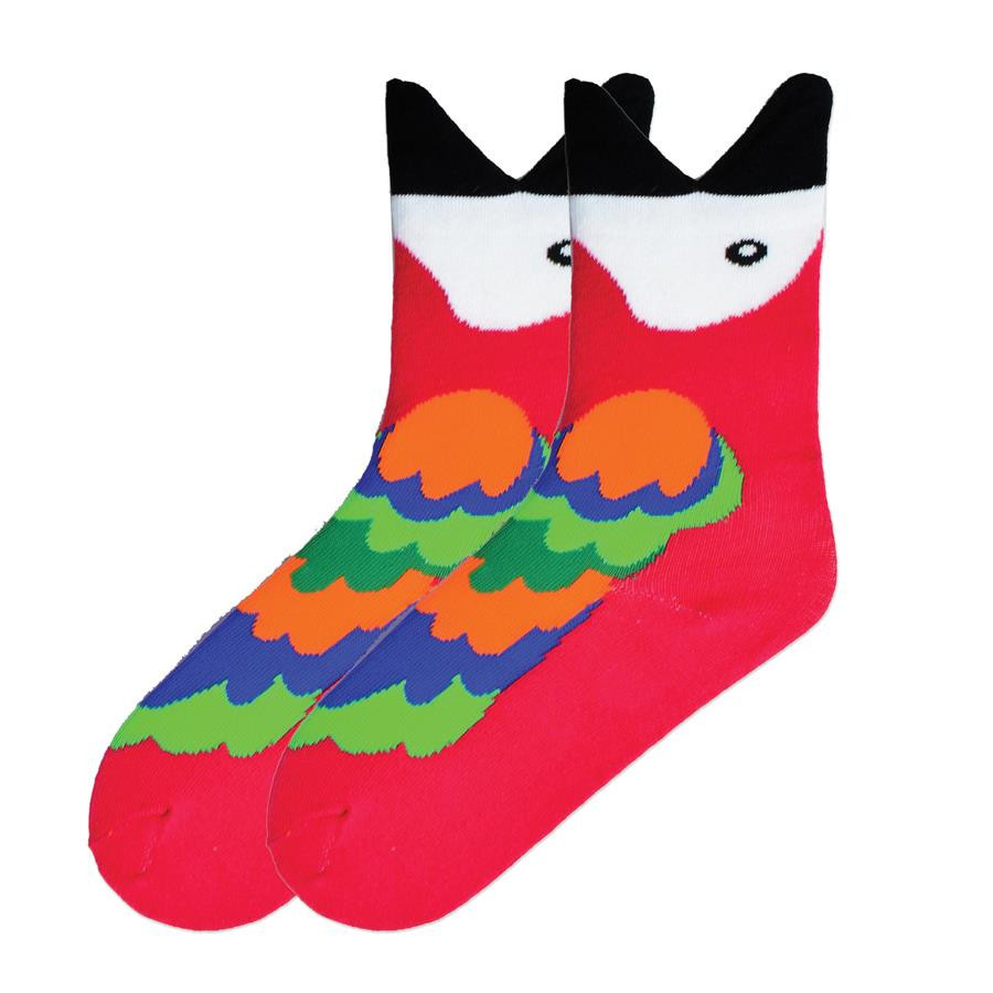 Wide Mouth Macaw Socks.