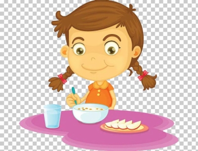 eating breakfast , Free clipart download.