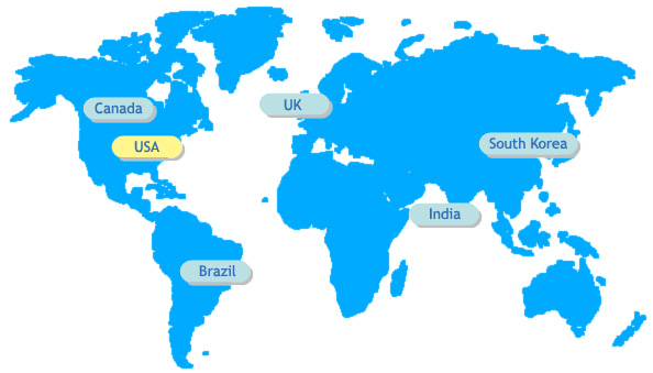 Simple World Map.