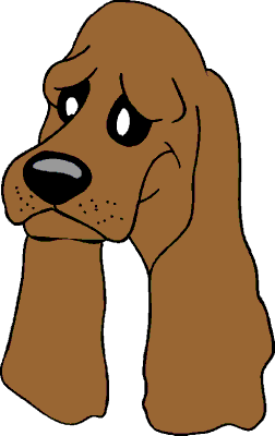 Sad Dog Clipart.