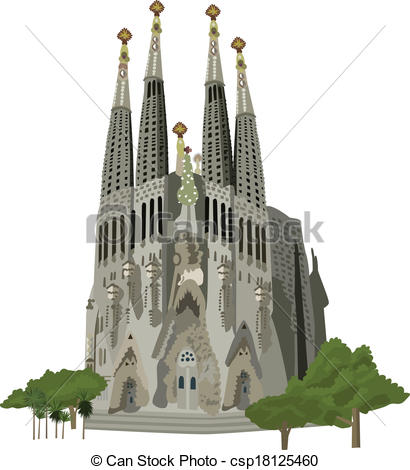 Sagrada familia Vector Clip Art Illustrations. 99 Sagrada familia.