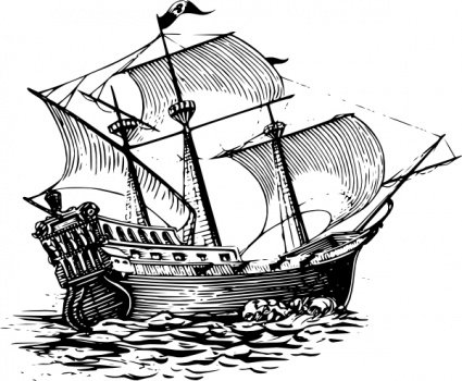 Galleon Sail Ship Clipart Picture Free Download.