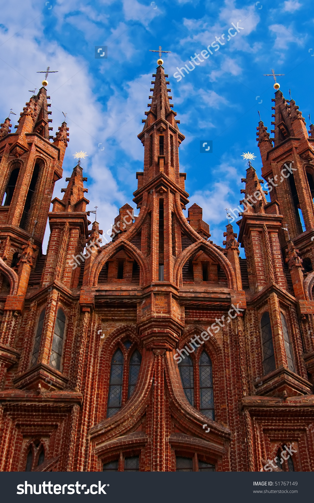 St Annes Church Vilnius Capital Lithuania Stock Photo 51767149.