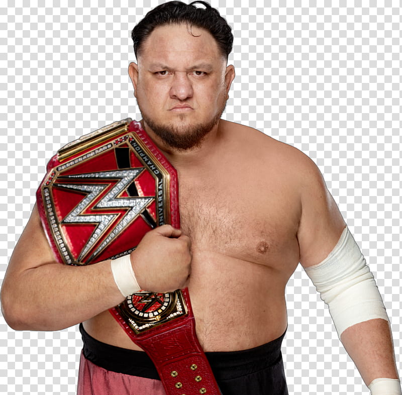 SAMOA JOE UNIVERSAL CHAMPION transparent background PNG.